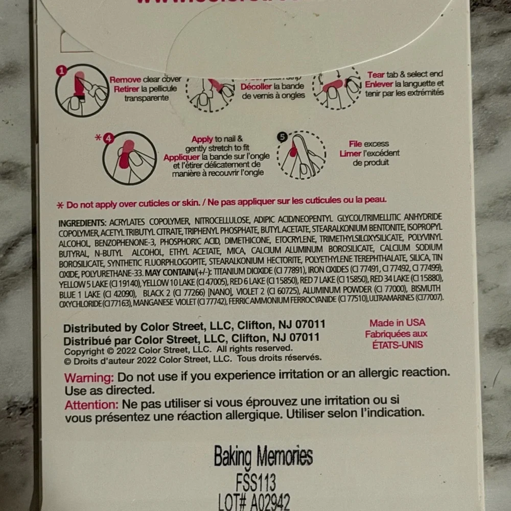 Baking Memories accent nail strips - Picture 3 of 3